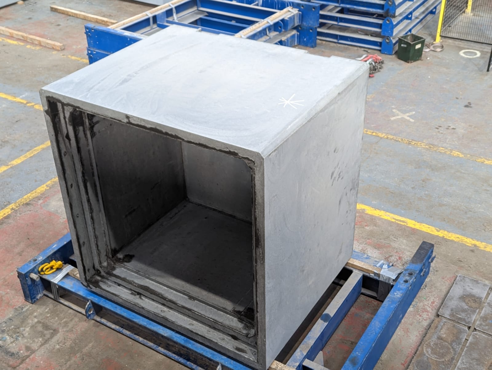 shielded concrete container body