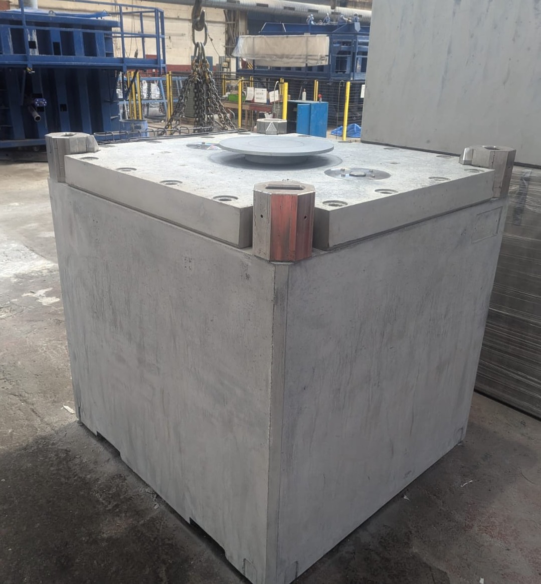 Concrete Shielded Container, nuclear, decommissioning, radioactive, waste, storage, container shielding, shielded