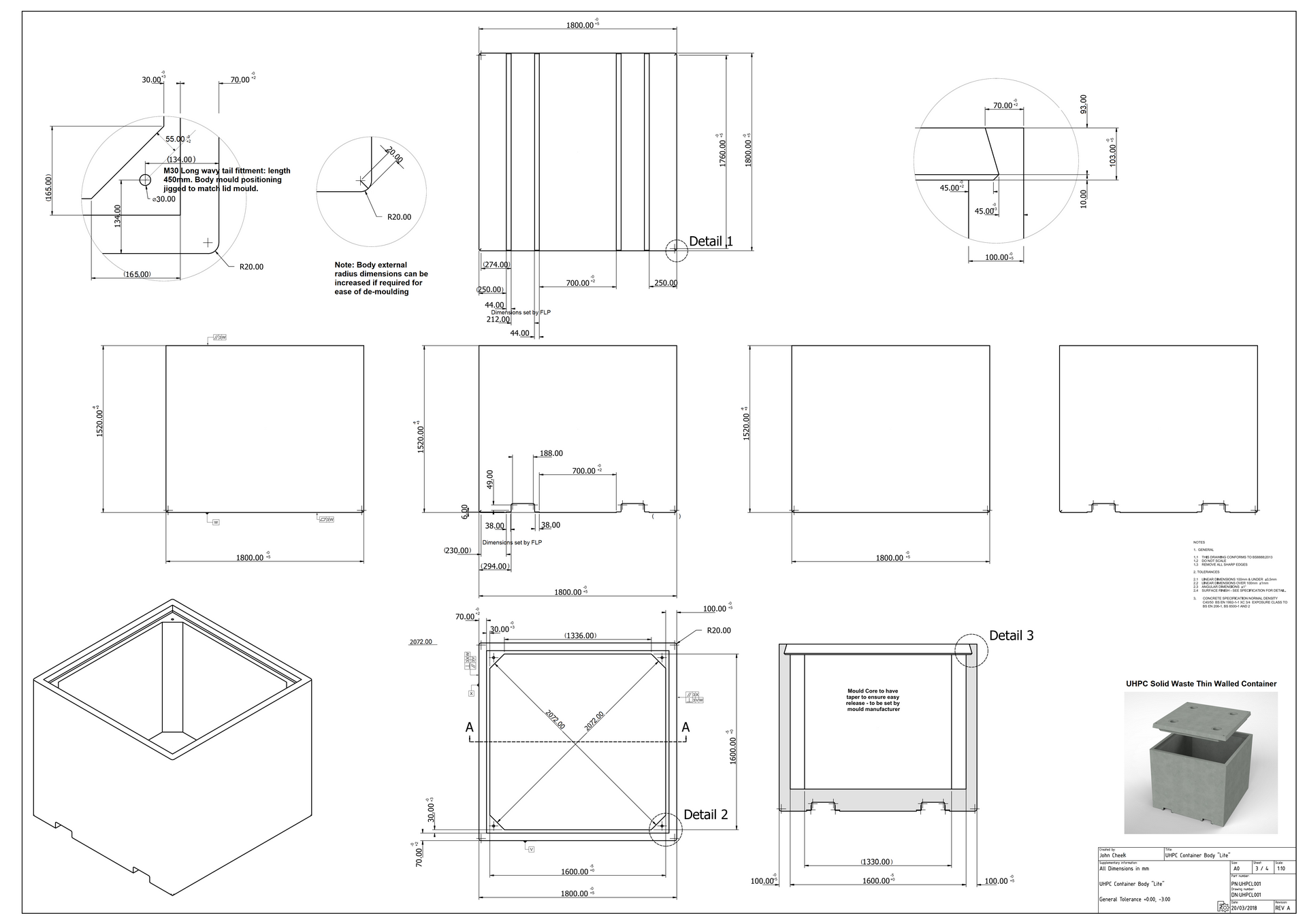 Concept Drawing,Shielded Container, nuclear, decommissioning, radioactive, waste, storage, container shielding, shielded 